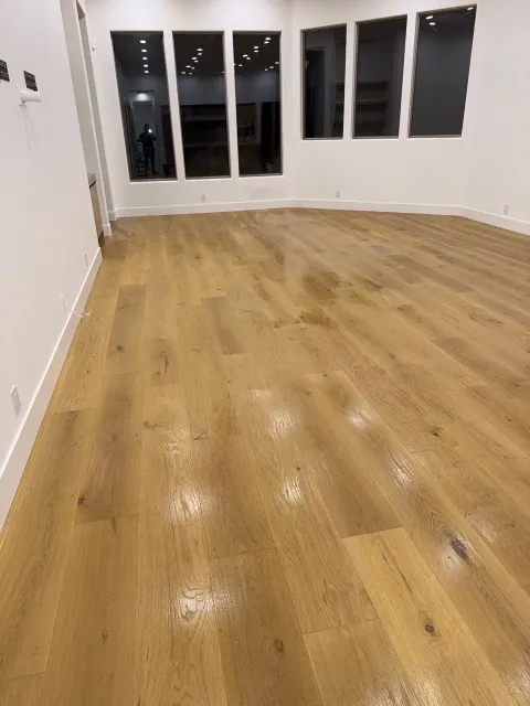 Gleaming floor after move-out cleaning